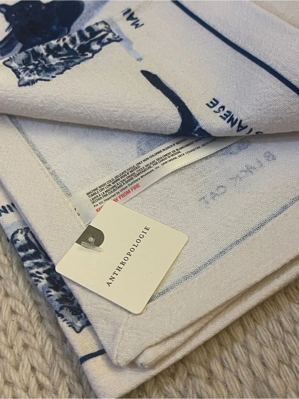 Cat Dish Towel by Molly Hatch for Anthropologie.